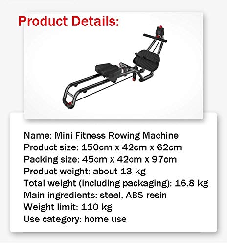 Folding Rowing Machine - Indoor Fitness Equipment - Portable Mini ...
