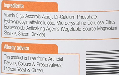 Natures Aid Vitamin C Time Release 1000 mg, Immune Support, 180 Tablets