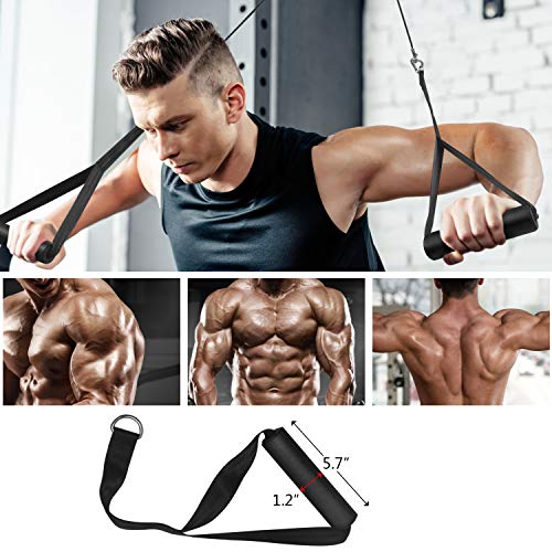 FASPUP Pulley Cable Machine System, Fitness LAT Pulley System DIY Home Gym Cable Machine Arm Strength Training Equipment with Loading Pin for LAT Pulldowns, Triceps Extensions