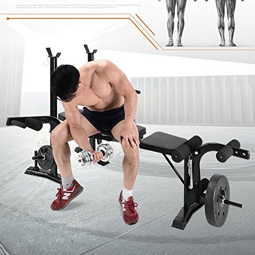 Binglinghua Muti-Function Weight Lifting Bench for Indoor Use Weight Bench Set with Leg Developer Workout Bench