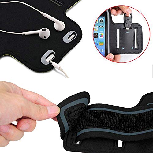 Running Armband for Google Pixel 5 / Pixel 4a 5G Adjustable Sport Phone Arm Case for Samsung Galaxy A10E Outdoor Exersise Biking with Key Holder