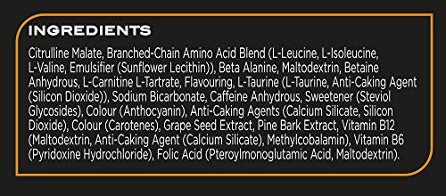Reflex Nutrition Muscle Bomb Caffeine Ultimate PRE-Workout Powder 7g BCAA's 2g L-Carnitine 3.2g Beta-Alanine (600g) (Black Cherry)
