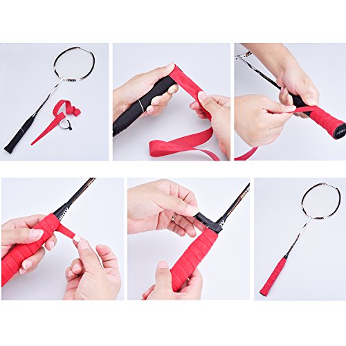 8 Pieces Tennis Badminton Racket Overgrip for Anti Slip and Absorbent Grip, Assorted Color