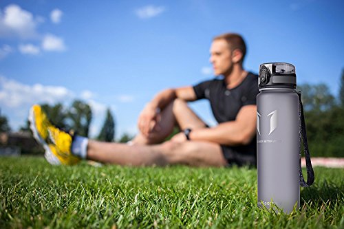 Super Sparrow Sports Water Bottle - 350ml & 500ml & 750ml & 1000ml - Non-Toxic BPA Free & Eco-Friendly Tritan Co-Polyester Plastic - For Running, Gym, Yoga, Outdoors and Camping