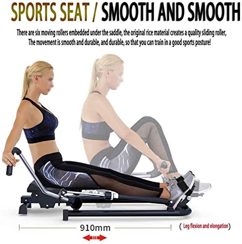 AMZOPDGS Rowing Machines, Rowing Machine,Multi-Function,6 Level Adjustable Resistance 120Kg Max Weight,Exercise Fitness Machine Indoor Household Foldable