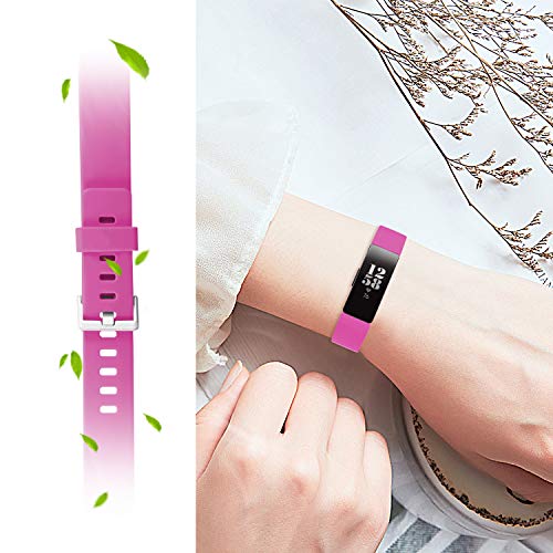 Vanet 4 Pack Compatible with Fitbit Inspire Hr Straps/Fitbit Inspire Strap for Women Men, Soft Silicone Sport Fitness Replacement Band Compatible with Fitbit Ace 2 for Girls Boys, Small Large