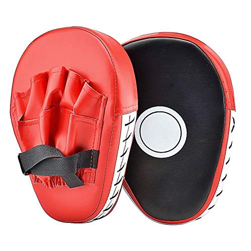 Cozyswan Punch Mitts, Focus Mitts PU Leather Boxing Pads Target Mitt Glove for Focus Training of Karate