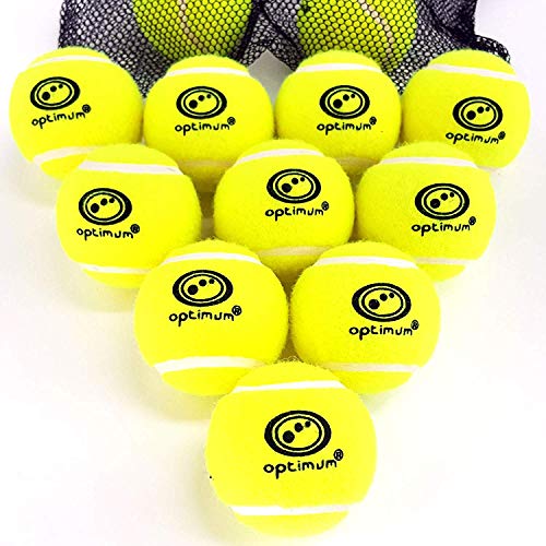Optimum Tennis Balls Premium & Durable Quality. Perfect for Practice and Training. Pack of 12