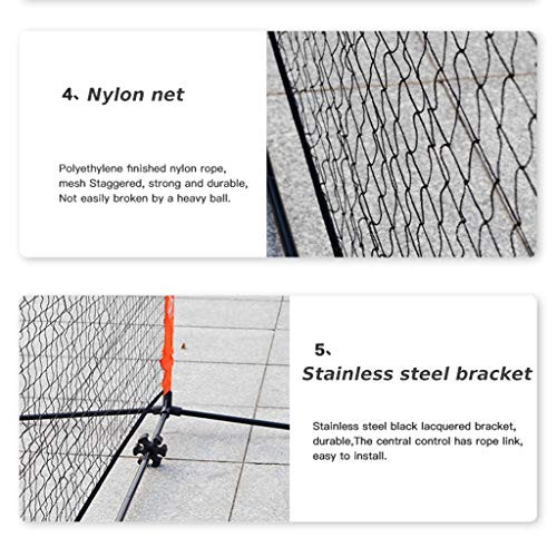 Portable Tennis Net Garden, Professional Movable Badminton Set with Net, Teenagers Tennis Training Competition Net for Indoor Outdoor,A,3.1m