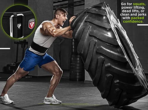 RDX Weight Lifting Belt AUTO LOCK, 4” Padded Back Support, Women Men Fitness Gym,Powerlifting Bodybuilding Workout Weightlifting, Squat Deadlift, Pro Exercise Equipment