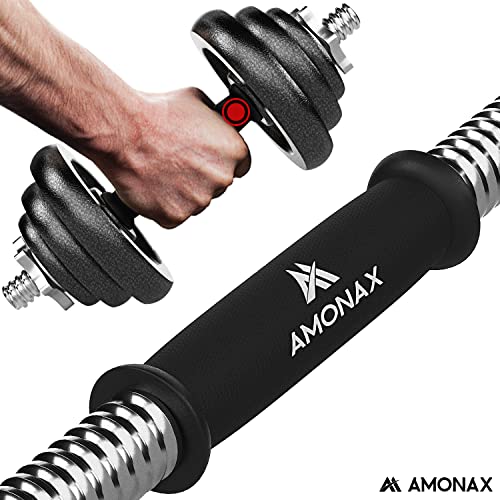 Amonax 20kg Cast Iron Adjustable Dumbbells Weight Set, Barbell Set Men Women, Strength Training Equipment Home Gym Fitness, Dumbell Pair Hand Weight, Bar Bells Free Weights for Weight Lifting - Gym Store | Gym Equipment | Home Gym Equipment | Gym Clothing