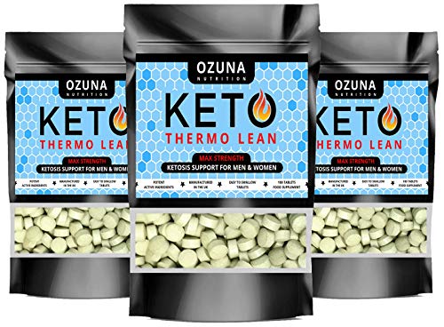 Keto Thermo Lean Diet Pills with Matcha Advanced Fat Burners Weight Loss Pure Ketosis | 100 Tablets