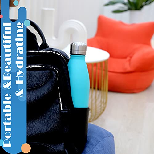 BOGI 17oz Insulated Water Bottle Double Wall Vacuum Stainless Steel Bottle Leak Proof keeps Hot and Cold Drinks for Outdoor Sports Camping Hiking Cycling, Comes with a Cleaning Brush Gift (Mint)