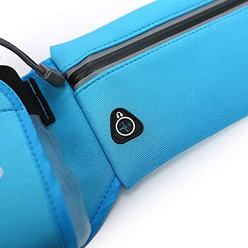 Clever Bees Elastic Running Belt Water Bottle Holder and Armband Smartphone Holder Pouch for Hydration during Sports, Hiking, Cross, Walking, Trail, Supplied with 2 Bottles, Pink