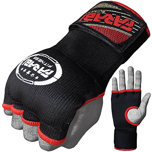 Farabi Kids Junior Inner Hand Wraps Gloves Easy Gel Padded Boxing Wraps with Wrist Wraps Pair (Back)