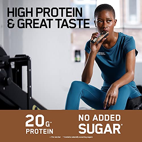 Optimum Nutrition ON Crispy Protein Bars, Chocolate Brownie Flavour, 10 x 65g
