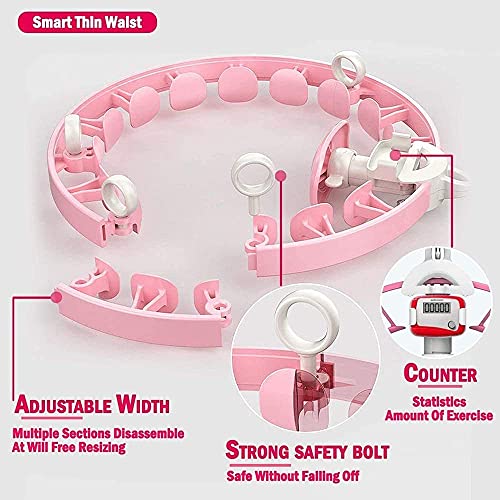 fitness hula hoops Abdomen Fitness Equipment,Smart Hula Hoop 360 Degree Smart Massage Weighted Hula Hoop 2In1 Fitness Weight Loss and Massage,for Adults and Children Beginners with 360 Degree Massage