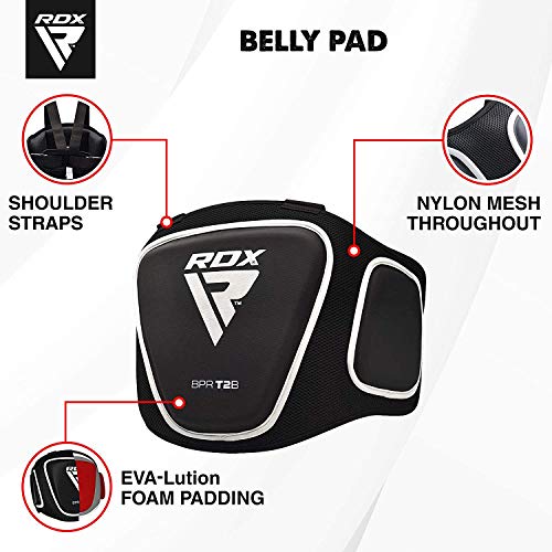 RDX Chest Guard Boxing Belly Pad Rib Shield MMA Body Protector Martial Arts Armour Taekwondo Training