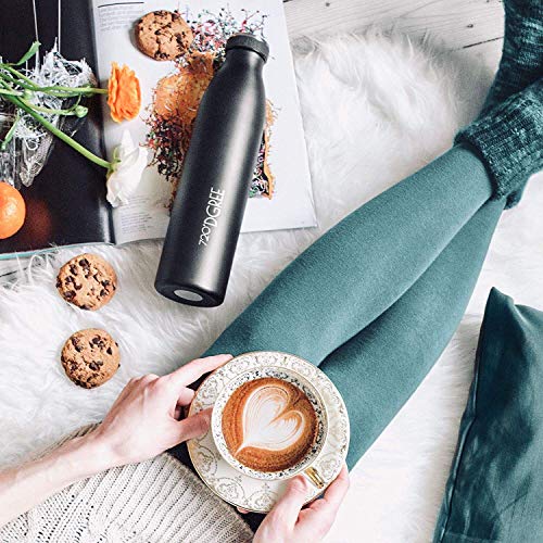 720°DGREE Vaccum Insulated Water Bottle “milkyBottle“ - 750 ml - Insulated, Leakproof, BPA-Free, Thermo Flask - For Sports, Gym, Fitness, School, Kids, Travel, Outdoor, Hot, Cold & Carbonated Drinks