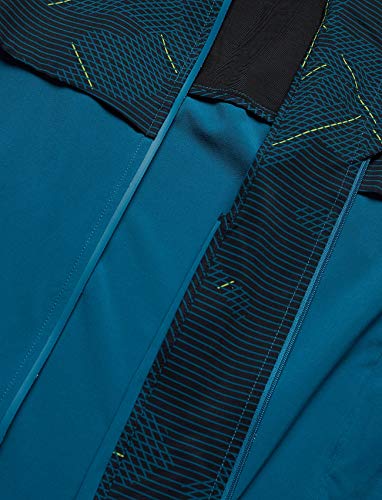 2XU Men's GHST Woven 2 in 1 Jacket , Linear Camo Large / Corsair, S
