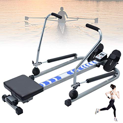 AMZOPDGS Foldable Rowing Machines Rowing Machine for Home Use Foldable, Rowing Machine for Home Use Multi-Function, with Hd Display, LCD Display, Maximum Load 140Kg, for Office, Balcony, Gym