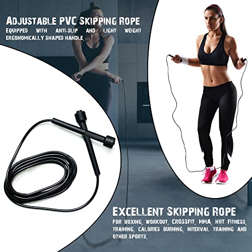 Muza Skipping rope adult for Home Exercise & Body Fitness men, women and kids | speed jumping rope with non slip handle | Adjustable skipping rope for Fitness, Fat Burning, Boxing, Crossfit and MMA