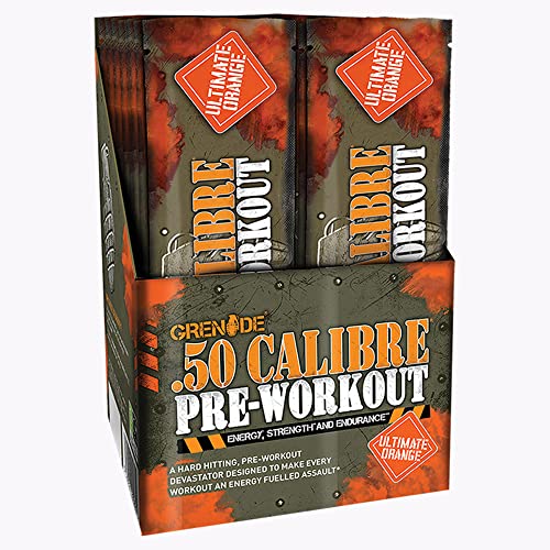 Grenade 50 Calibre Pre-Workout Devastation Sachets - Ultimate Orange, 50 Servings (25 Sachets, 2 Servings per Sachet) - Gym Store | Gym Equipment | Home Gym Equipment | Gym Clothing
