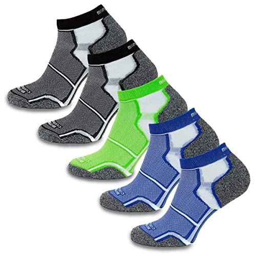 More Mile New York (5 Pack) Coolmax Cushioned Running Socks - 8.5 - 10.5