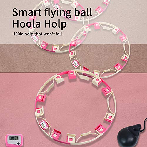 MCTY Slimming Circle Weighted Hula Rings Hoops for Adults and Kids 2 in 1 Abdomen Fitness Weight Loss Massage