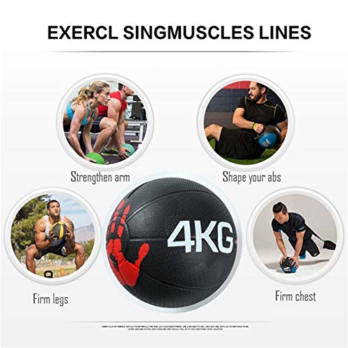 Medicine Ball AGYH Fitness, Home Gym Yoga Studio Pilates Aerobics Balance Training Ball, 2kg/4.4lbs