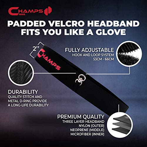 Champs MMA Boxing Reflex Ball - Boxing Equipment Fight Speed, Boxing Gear Punching Ball Great for Reaction Speed and Hand Eye Coordination Training Reflex Bag (Set of 4)
