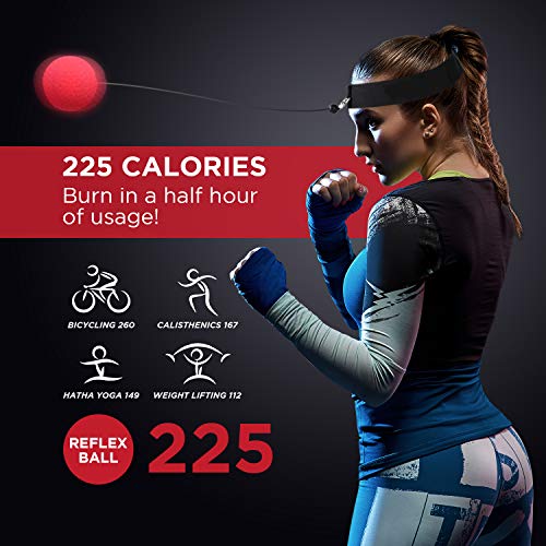 Champs MMA Boxing Reflex Ball - Boxing Equipment Fight Speed, Boxing Gear Punching Ball Great for Reaction Speed and Hand Eye Coordination Training Reflex Bag (Set of 4)