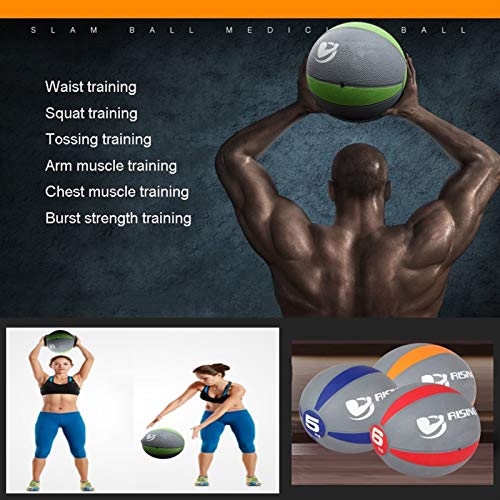 Medicine Ball AGYH Rubber, Home Gym Elastic Fitness Ball, 1KG/2KG/3KG/4KG/5KG/6KG/7KG/8KG/9KG/10KG (Size : 10kg/22lbs)