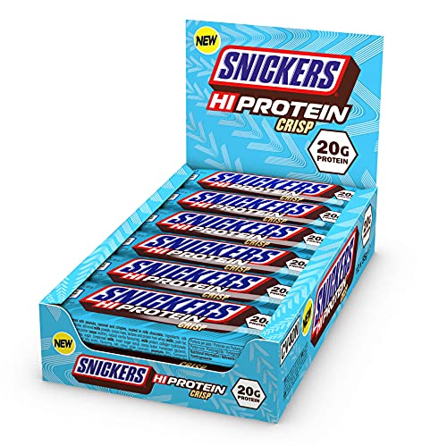 MARS Snickers Hi-Protein Bars Chocolate Crisp 12x55g - Gym Store | Gym Equipment | Home Gym Equipment | Gym Clothing