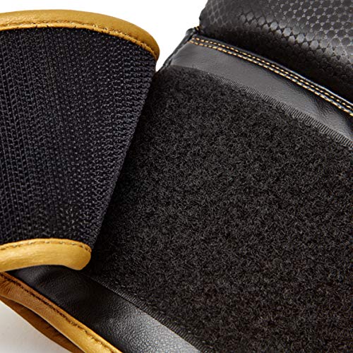 Reebok Unisex's Retail Boxing Gloves, Black/Gold, 10oz