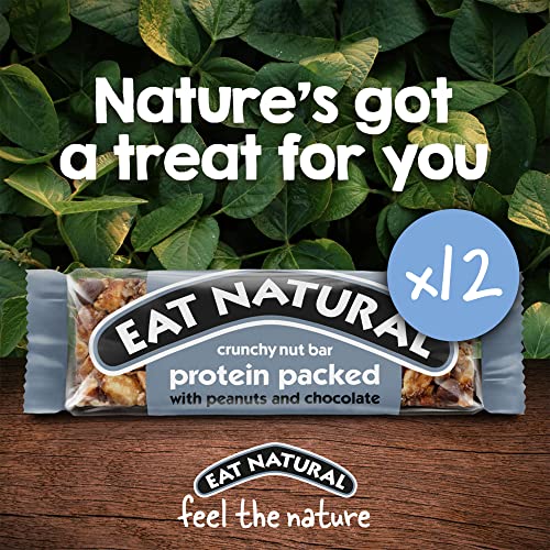 Eat Natural Protein Packed with Peanuts and Chocolate Nut Bar 45 g - Pack of 12