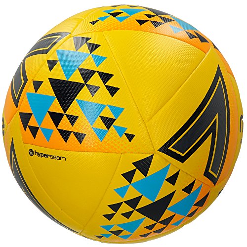 Mitre Unisex Ultimatch Plus Max Match Football, Yellow/Orange/Blue, Size 5