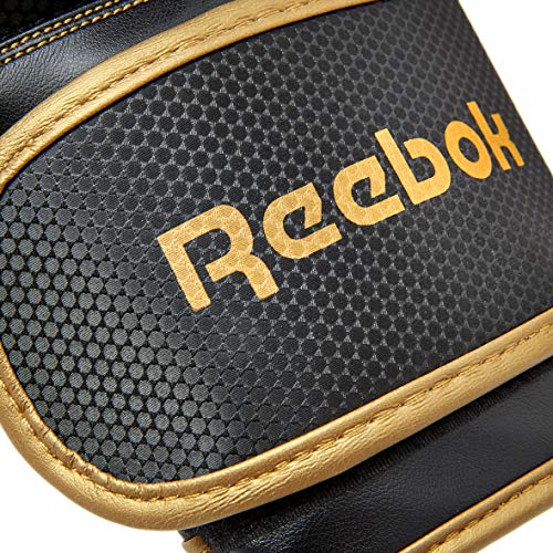 Reebok Unisex's Retail Boxing Gloves, Black/Gold, 10oz