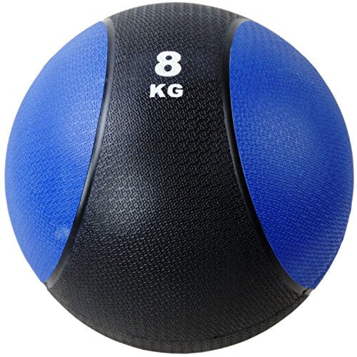 BodyRip Unisex 8kg Bounce Rubber Balls, Blue, Medium