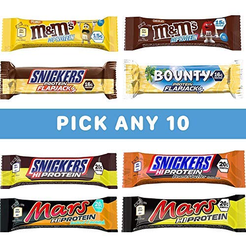 Mars Snickers & Bounty Protein Bars - Pick Any 10 Bars