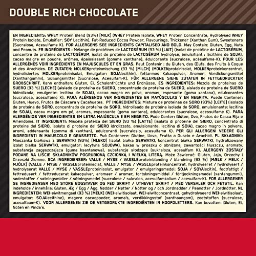 Optimum Nutrition Gold Standard Whey Muscle Building and Recovery Protein Powder With Naturally Occurring Glutamine and Amino Acids, Double Rich Chocolate, 73 Servings, 2.26kg, Packaging May Vary