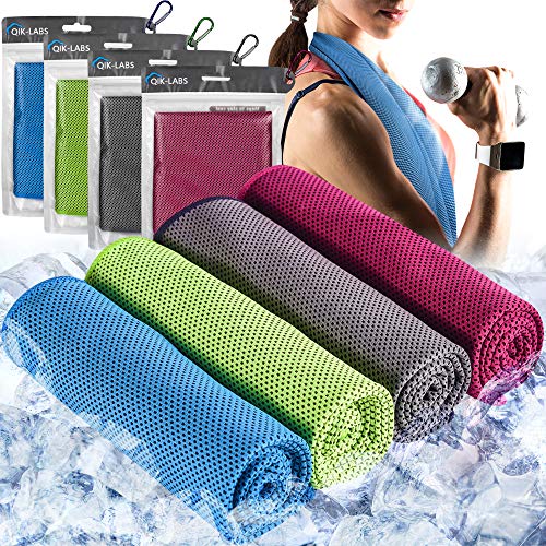 4pc Cooling Towel, Cool Towel, Gym Towels, Cold Towel, Cooling Towels for neck, Ice Towel Cooling Blanket, Cooling neck wrap ,Gym Towel, Sweat towel, Cool Towel for Instant Cooling relief, Men Women