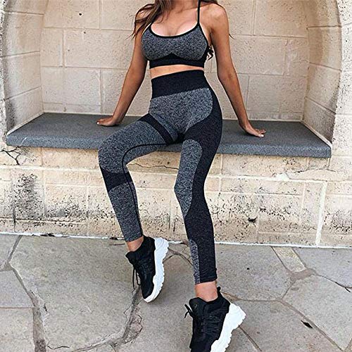 FITTOO Women’s High Waisted Butt Lifting Seamless Leggings Gym Fitness Tights Tummy Control Workout Yoga Pants Black