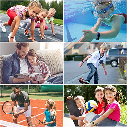Aveegel Compatible with Fitbit Ace 2 Strap for Kids 6+, Soft Silicone Waterproof Bracelet Accessories, Sport Bands Colorful Wristbands for Fitbit Inspire HR & Ace 2 Boys Girls