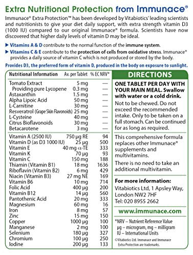 Vitabiotics Immunace Extra Protection Tablets