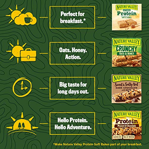 Nature Valley Protein Peanut & Chocolate Gluten Free Cereal Bars 26 x 40g