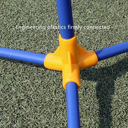 Tennis net Ball network Folding Tennis Stand Simple Folding Badminton Net Portable Standard Outdoor Game Net Column Home Ball Rack Best Gift (Color : Blue, Size : Net width=610cm)