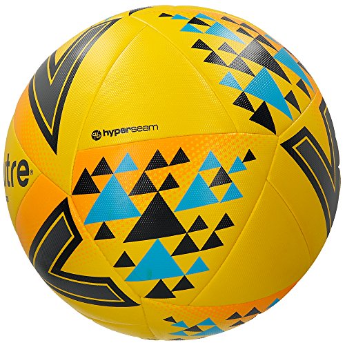 Mitre Unisex Ultimatch Plus Max Match Football, Yellow/Orange/Blue, Size 5